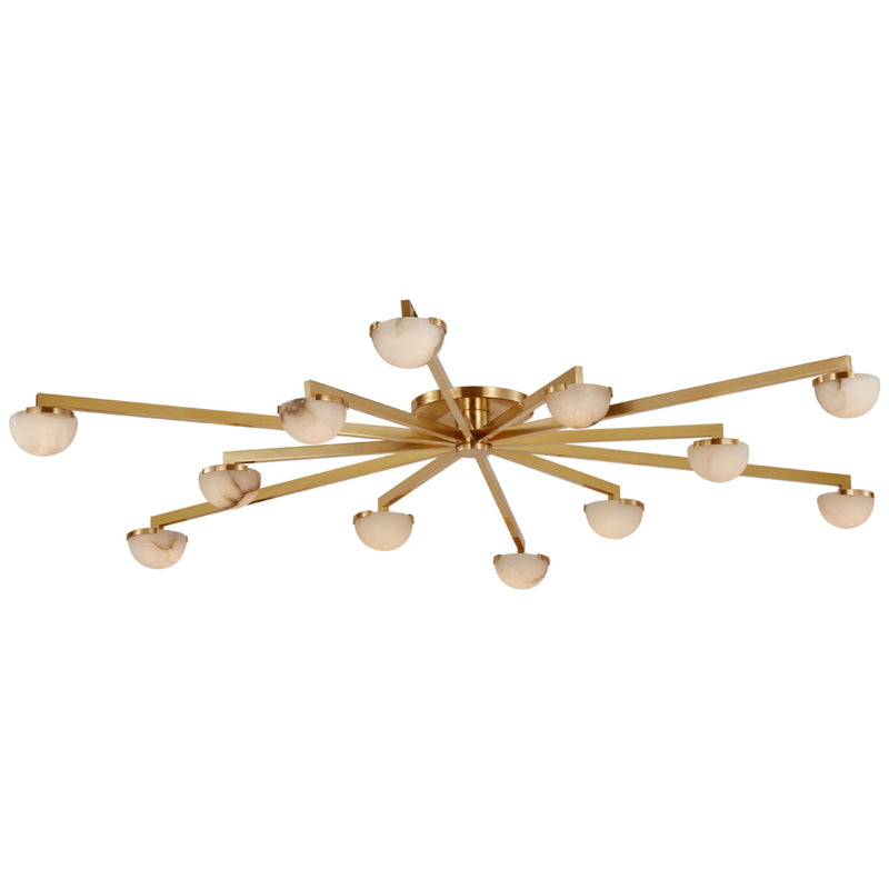 Gisoo Alabaster Large Staggered Arm Flush Mount