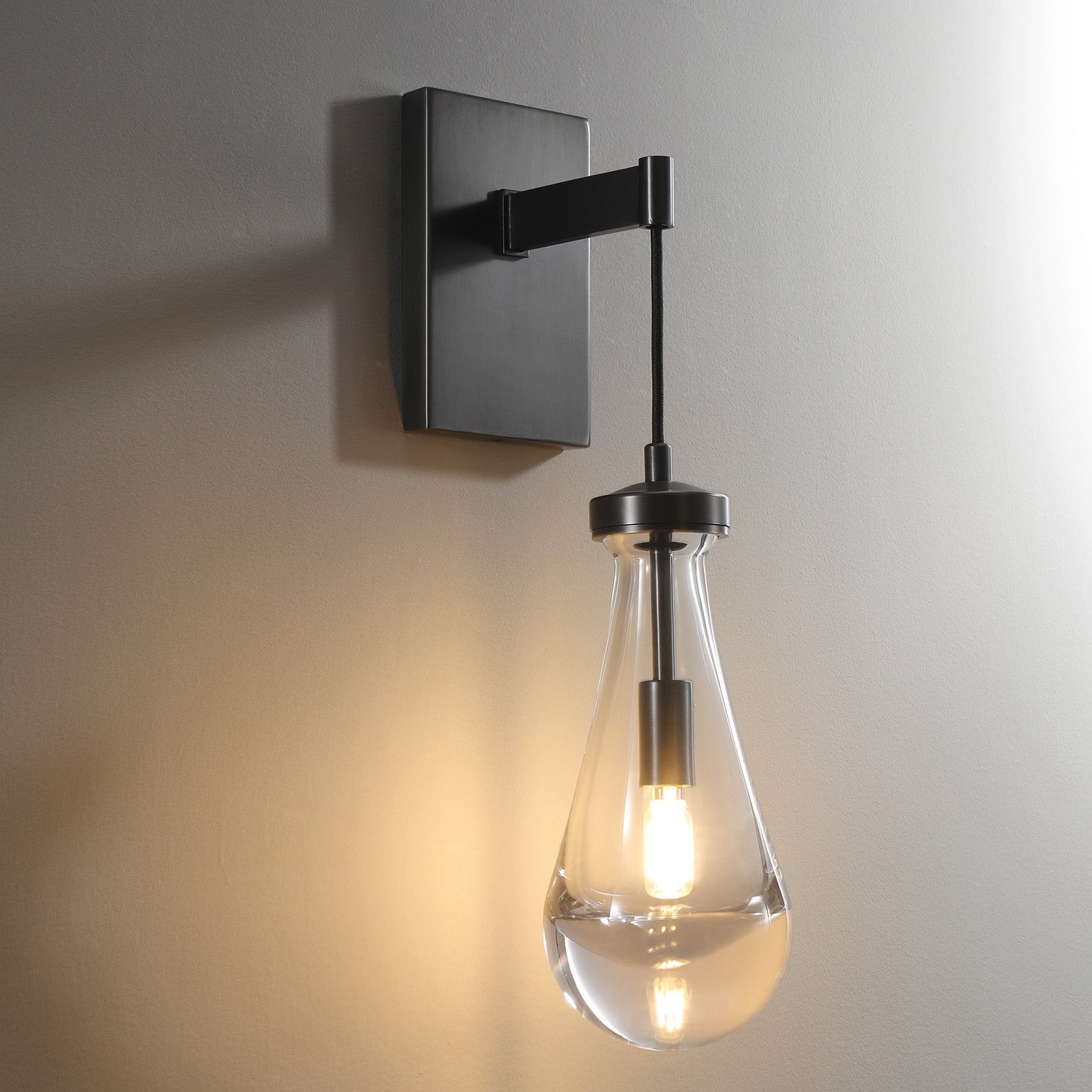 Raindrop Glass Wall Sconce Cord