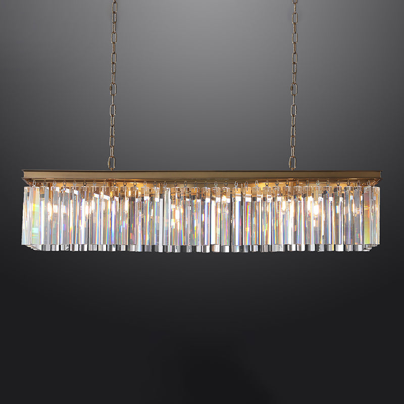 Miria K9 Crystal Rectangular Chandelier 59"
