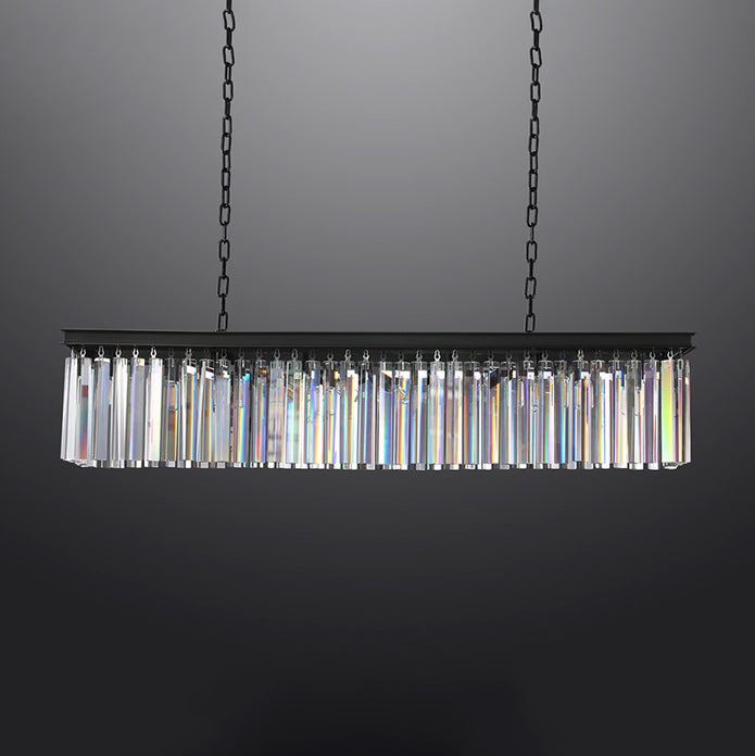 Miria K9 Crystal Rectangular Chandelier 59"