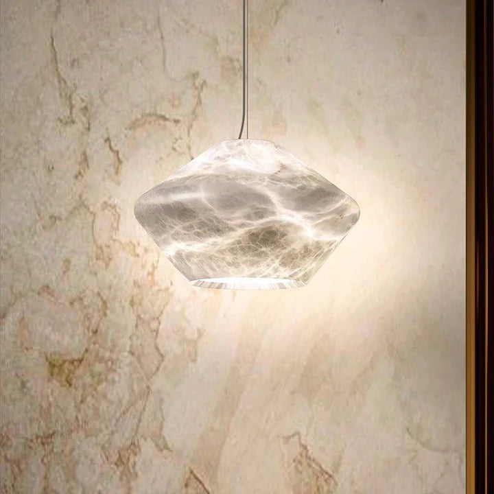 Alabaster Bedside Pendant Light, Living Room Pendant Light