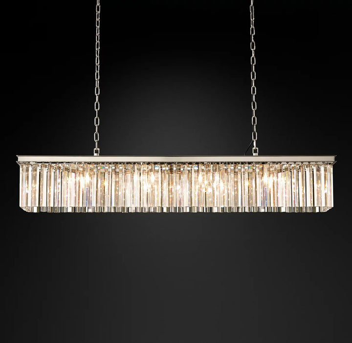 Miria K9 Crystal Rectangular Chandelier 59"